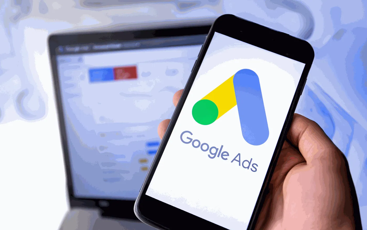A Google Ads banner promoting tree services and the Google Guarantee.