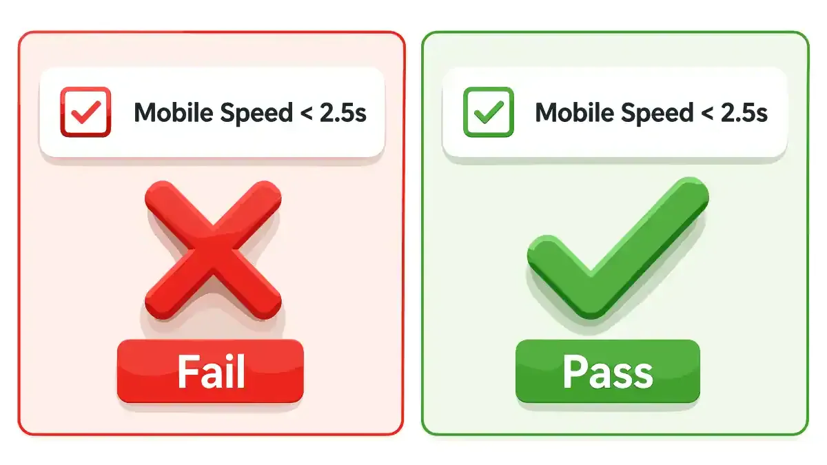 Valpo Agency mobile speed check for tree service website SEO checklist